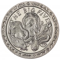 Монета Сьерра-Леоне 1 доллар 2001 Большая пятерка