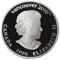 Канада 25 долларов 2008 XXI зимние Олимпийские Игры в Ванкувере 2010 - Сноуборд