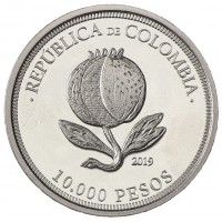 Монета Колумбия 10.000 песо 2019 200 лет Независимости
