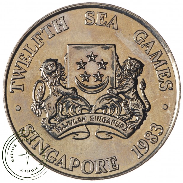 Сингапур 5 долларов 1983 XII игры Юго-Восточной Азии