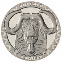 Монета Сьерра-Леоне 1 доллар 2019 Буйвол