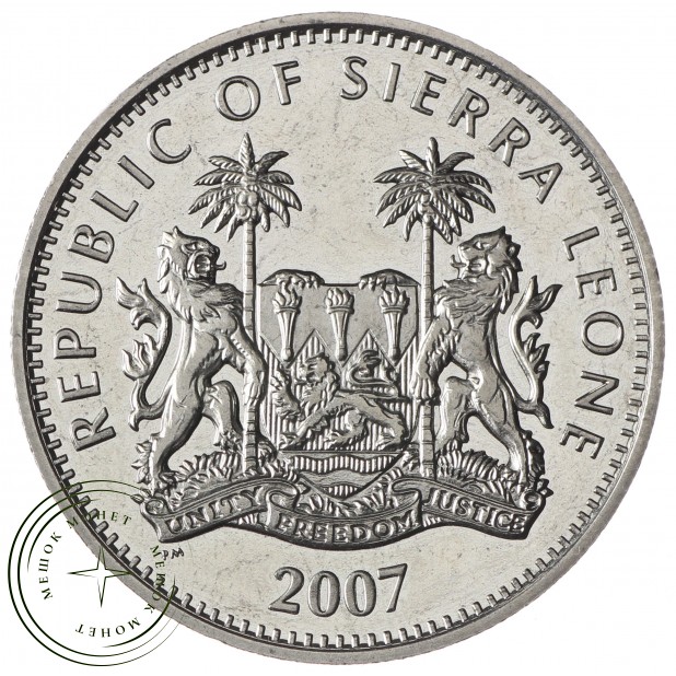 Сьерра-Леоне 1 доллар 2007 Животные - Слон