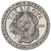 Монета Сьерра-Леоне 1 доллар 2001 Большая африканская пятёрка - Лев