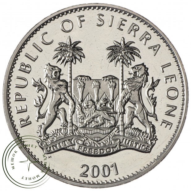 Сьерра-Леоне 1 доллар 2001 Большая африканская пятёрка - Лев