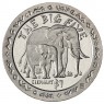 Сьерра-Леоне 1 доллар 2001 Большая африканская пятёрка - Слон