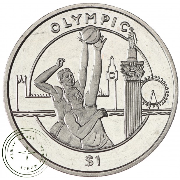 Сьерра-Леоне 1 доллар 2010 XXX летние Олимпийские Игры в Лондоне 2012 - Баскетбол