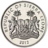 Монета Сьерра-Леоне 1 доллар 2010 XXX летние Олимпийские Игры в Лондоне 2012 - Баскетбол