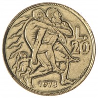 Сан-Марино 20 лир 1973