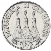 Сан-Марино 50 лир 1975 Любовь у животных