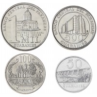 Парагвай набор 4 монеты 2018-2019