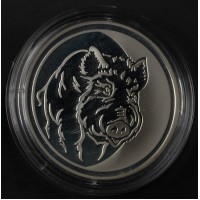 Монета 3 рубля 2007 Кабан