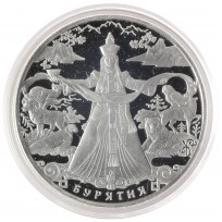 Монета 3 рубля 2011 Бурятия