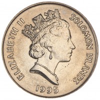 Монета Соломоновы Острова 20 центов 1995 ФАО