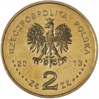 Монета Польша 2 злотых 2013 Ракетный катер Гдыня (Польские суда)