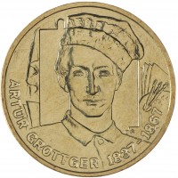 Польша 2 злотых 2010 Художники Польши 19-20 века - Артур Гротгер