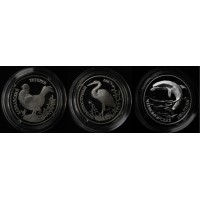 Набор 3 монеты 1 рубль Красная книга 1995