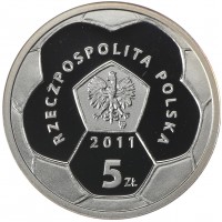 Польша 5 злотых 2011 Польские футбольные клубы - Полония Варшава