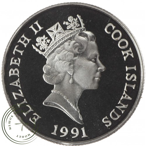 Острова Кука 5 долларов 1991 Чемпионат мира по футболу 1994 — 937035869