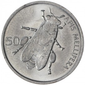 Монета Словения 50 стотинов 1993