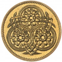 Монета Гайана 5 центов 1992