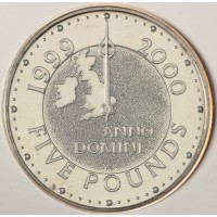 Монета Великобритания 5 фунтов 1999 Миллениум