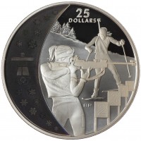 Канада 25 долларов 2007 XXI зимние Олимпийские Игры в Ванкувере 2010 - Биатлон