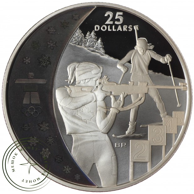 Канада 25 долларов 2007 XXI зимние Олимпийские Игры в Ванкувере 2010 - Биатлон