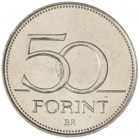 Монета Венгрия 50 форинтов 2018 Чемпионат мира по хоккею 2018 года