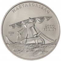 Монета Венгрия 2000 форинтов 2022 100 лет со дня рождения Агнеш Немеш Надь