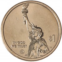 Монета США 1 доллар 2023 Подземная железная дорога Огайо