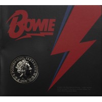 Монета Великобритания 5 фунтов 2020 Легенды Музыки - Дэвид Боуи