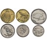 Фиджи набор 6 монет 5, 10, 20, 50 центов и 1, 2 доллара 2012