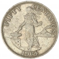 Филиппины 50 сентаво 1964