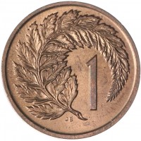 Новая Зеландия 1 цент 1977