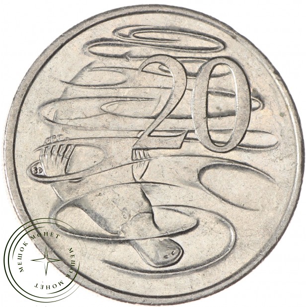 Австралия 20 центов 2008