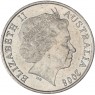 Австралия 20 центов 2008