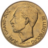 Монета Люксембург 5 франков 1986