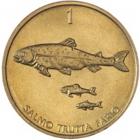 Монета Словения 1 толар 1998