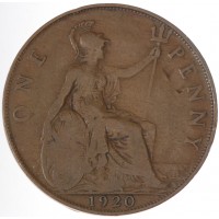 Монета Великобритания 1 пенни 1920