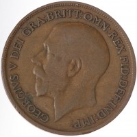 Монета Великобритания 1 пенни 1920