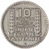 Монета Франция 10 франков 1947