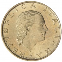 Монета Италия 200 лир 1994 180 лет карабинерам