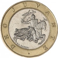 Монета Монако 10 франков 1996