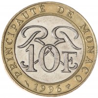 Монако 10 франков 1996