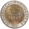 Португалия 100 эскудо 1991