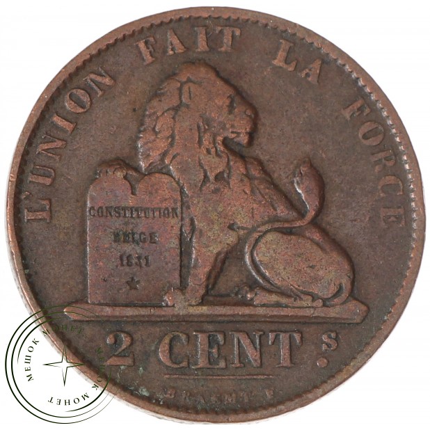Бельгия 2 сантима 1873