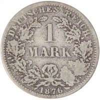Монета Германия 1 марка 1876 A