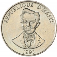Монета Гаити 50 сантимов 1991