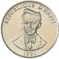 Монета Гаити 50 сантимов 1991