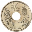 Испания 25 песет 1999 Наварра